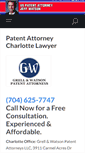Mobile Screenshot of patentattorneycharlotte.com